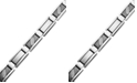 Macy's Men's Diamond Rectangle Link Bracelet in Stainless Steel (1/10 ct. t.w.)
